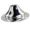 Center Cap, Fits 5 On 205 Rim, Polished Aluminum, Pair