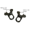 Disc Brake Caliper Bracket, For Zero Offset Ball joint, Pair