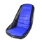 Low Back Seat Cover, Blue, Fits Most Fiberglass Seats