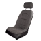 EMPI 62-2816-0 Slim Off-Road Suspension Seat, Black Vinyl with Black Fabric