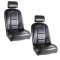 Appletree Automotive 62-2820-PAIR Slim Off-Road Suspension Seats Black Vinyl with Black Vinyl