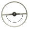 EMPI 79-4006-0 Steering Wheel, for Beetle 62-71, Ghia 62-71, Silver