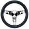 Steering Wheel, 10 Diameter, 5 Dish, 3 Spoke, 3 Bolt