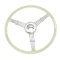 EMPI 79-4060-0 Steering Wheel, for Beetle 49-59, Ghia 49-59, Silver BANJO