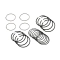 EMPI 98-1145-B Piston Ring Set, 92mm, 2 X 2 x 4, with Chrome Top Ring