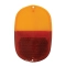 EMPI 211-945-241D Tail Light Lens, for Type 2 Bus 62-71, Amber/Red Each