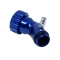 Angled Oil Filler Extension, With Grooved Cap, Blue