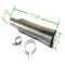 Spark Arrestor, 18 Inch Stainless with 2 Inch Clamp On Inlet