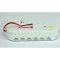 Led Oval Tail Light, Clear/Red, Sold Each