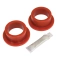 EMPI B658714 Flanged Spring Plate Grommets, 1-3/4 ID, 2-1/4 OD, Pair