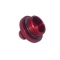 JayCee Billet Oil Filler Cap With -8 Breather Port, Red