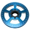 EMPI JC-8606-S JayCee Billet 7 Inch Street Pulley, Sand Sealed, Blue